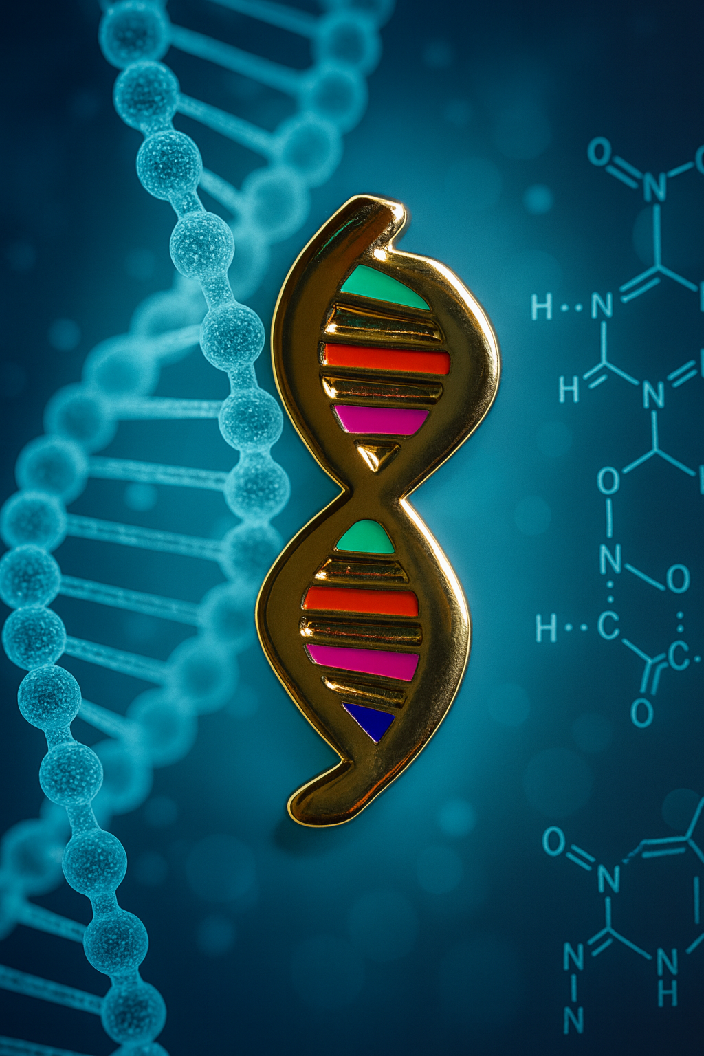 DNA Cloisonne Pin