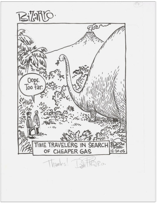 Original Dan Piraro Pen, Ink and Pencil drawing