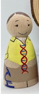 Rosalind Franklin Wooden Dolls