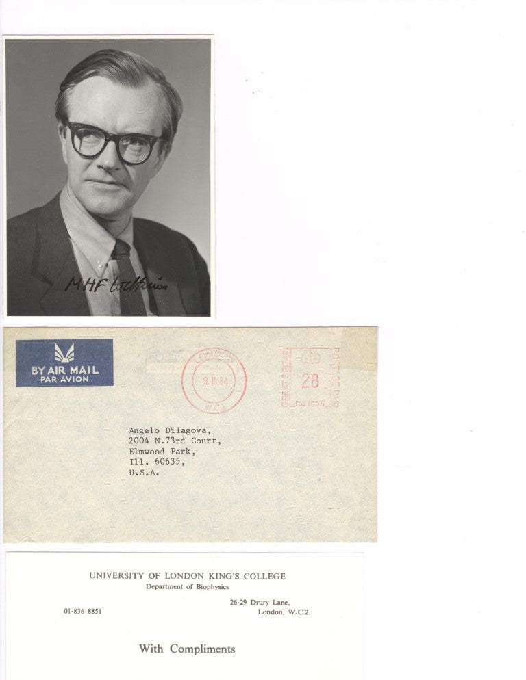 Maurice Wilkins Signed Photo