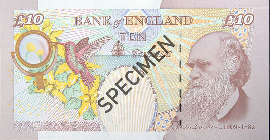 £10 Charles Darwin Note