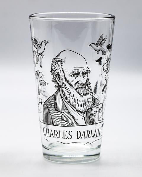 Charles Darwin Pint Glass