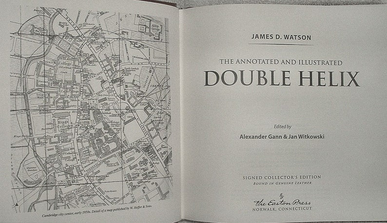 The Annotated and Illustrated Double Helix - Personally Signed by Dr. Watson