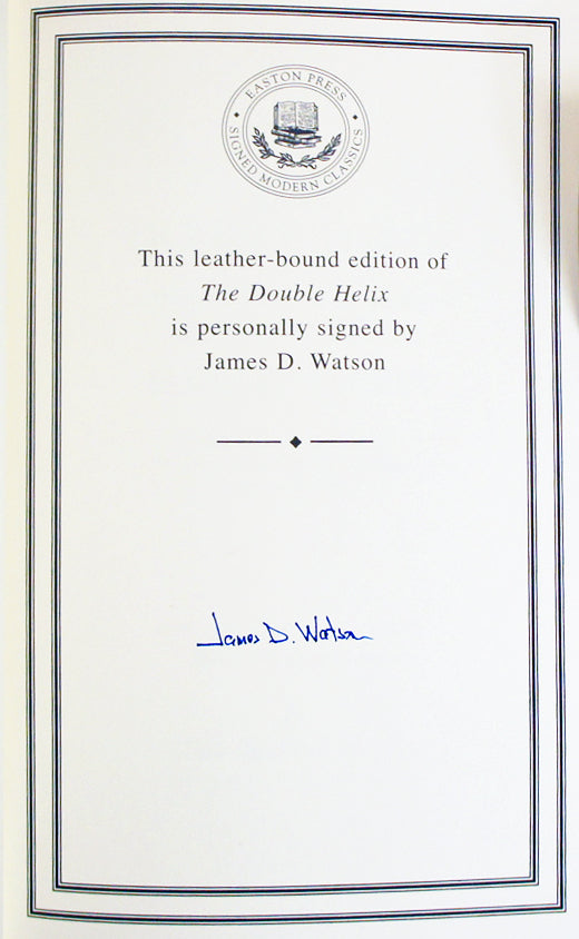 The Double Helix by James Watson - Signed Personally by James Watson