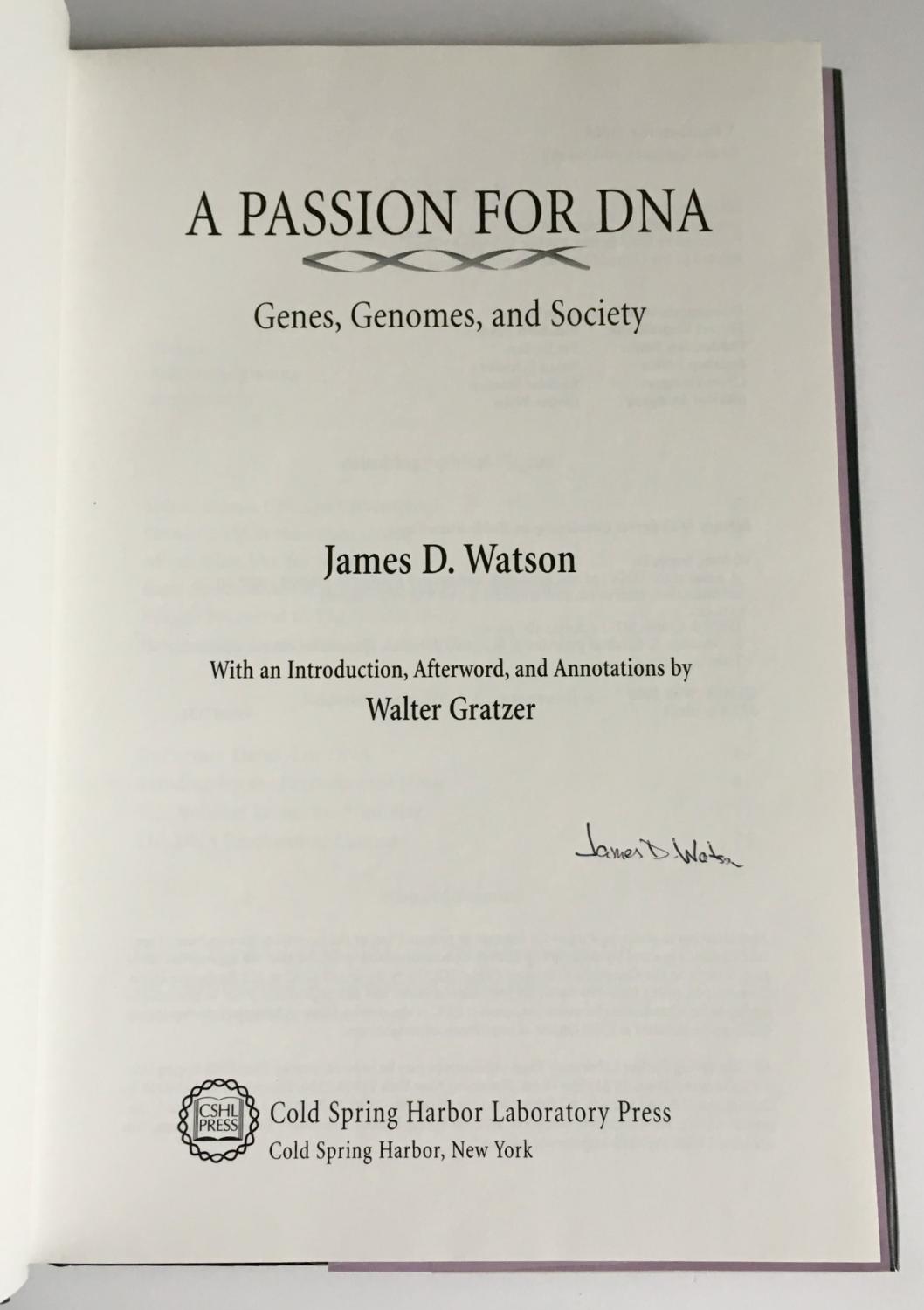 A Passion for DNA