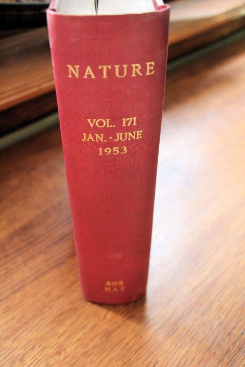 Francis Crick Twice-Signed Copy of ''Nature'' from 1953, the First Offprint of His Articles Announcing the Discovery of DNA