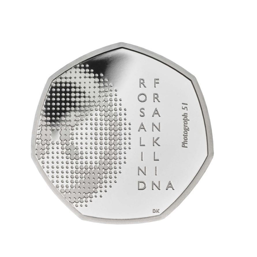 Rosalind Franklin 2020 UK 50p Silver Proof Coin