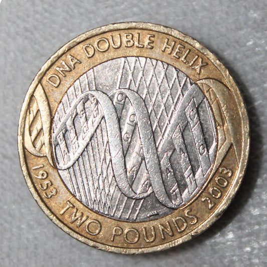 DNA Double Helix 2003 Royal Mint £2 Coin