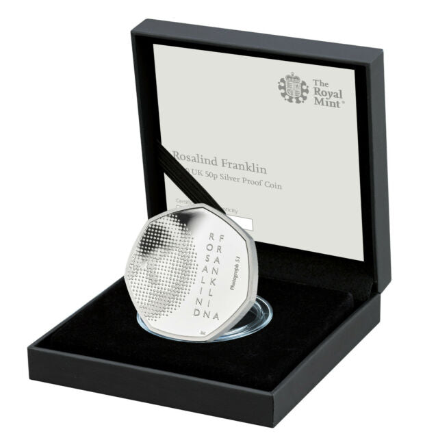 Rosalind Franklin 2020 UK 50p Silver Proof Coin