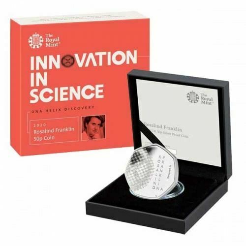 Rosalind Franklin 2020 UK 50p Silver Proof Coin