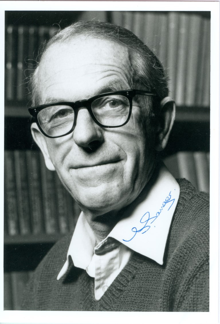 Frederick Sanger Signed Manuscript & Photo