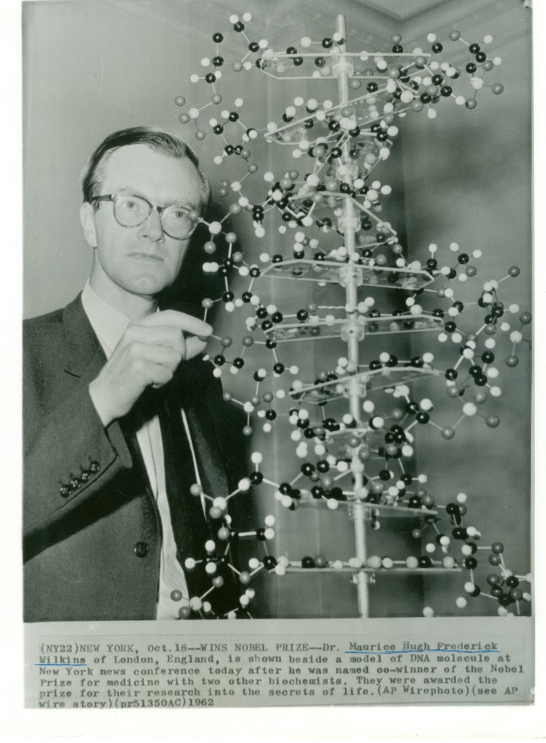 Press Photo of Maurice Wilkins 1962