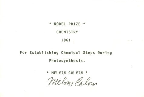 Nobel Prize Winners Signatures