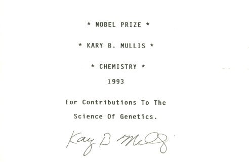 Nobel Prize Winners Signatures