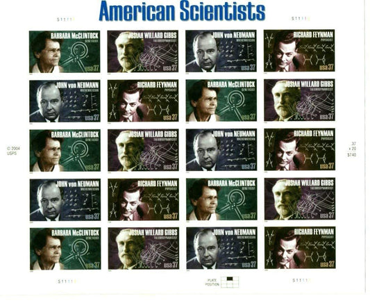 Barbara McClintock's Stamp Sheet